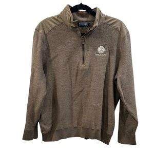 Pebble Beach quarter Zip Sweater Jim Nantz by Vineyard Vines Size L EUC